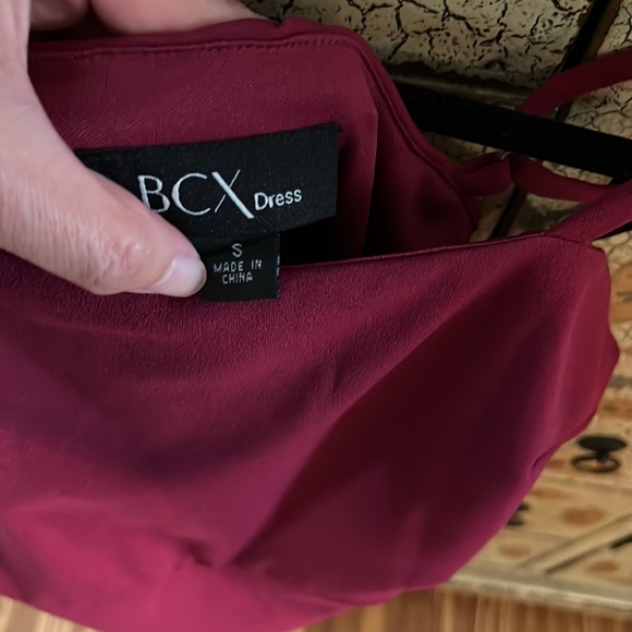 BCX Juniors' Embellished-Faux-Wrap Front Dress - Picture 3 of 11